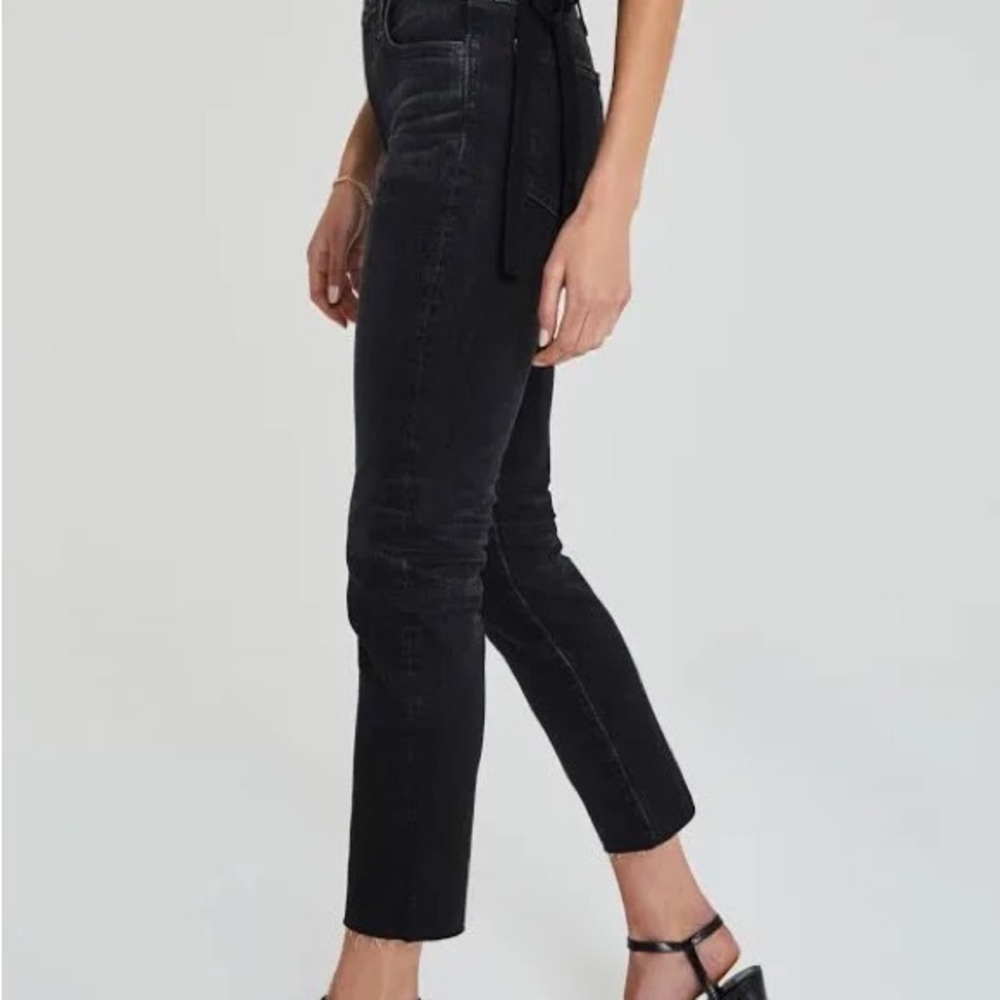 AG Adriano Goldschmied “The Isabelle” High-rise Straight Leg Crop Jeans, 26, NWT - Picture 2 of 12
